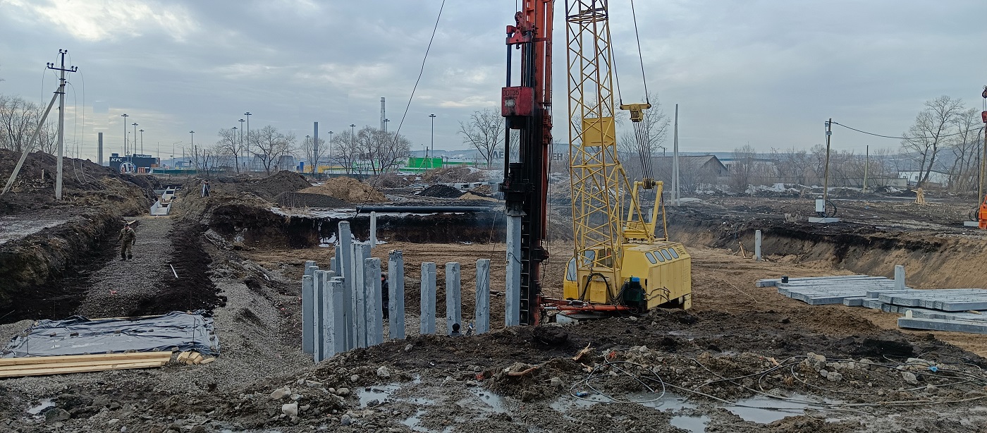 Аренда сваебоя для забивки бетонных свай в Киселевске