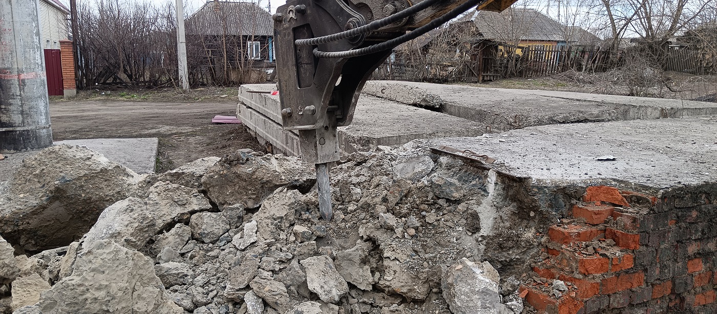 Услуги и заказ гидромолотов для демонтажных работ в Новокузнецке