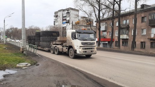Перевозка негабаритных шин и колес карьерной техники стоимость услуг и где заказать - Прокопьевск