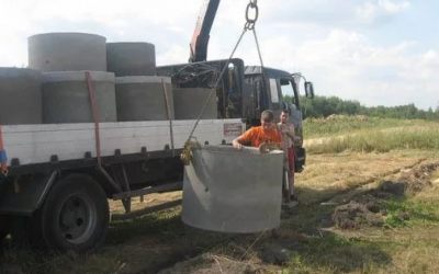 Перевозка бетонных колец и колодцев манипулятором - Прокопьевск, цены, предложения специалистов