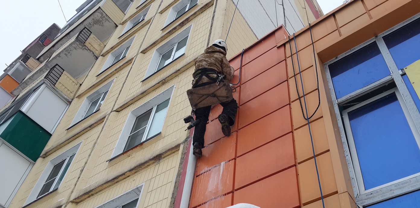 Услуги промышленных альпинистов для высотных работ в Киселевске