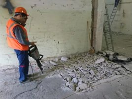 Демонтажные работы (бетон, кирпич), снос перегородок стоимость услуг и где заказать - Новокузнецк