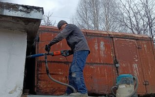 Сухое алмазное бурение отверстий до 160 мм
